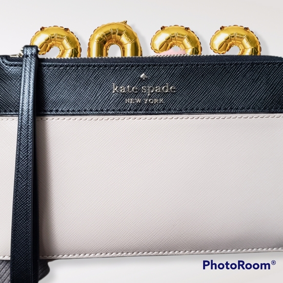 ♠️ NWT Kate Spade Bi-Colour L-Zip Wristlet - Picture 3 of 10